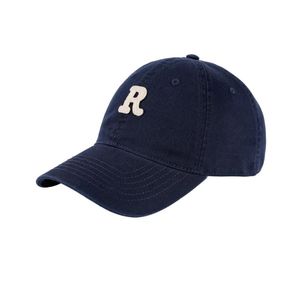 Cappellino da baseball classico Team Lettera ricamata R Cappellini snapback Cappellino da sole regolabile Lettera Cappello di protezione solare Fibbia in metallo Nero Bianco Navy Rosa