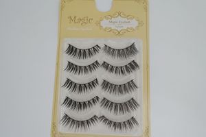 5 Pairs Natural Long Japanese False Eyelashes with Packaging Box Soft make up Extension Makeup Fake Eye Lashes