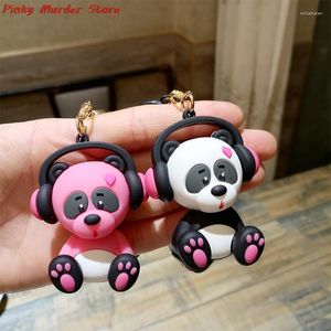 Keychains 1pc Cute And Fun Music Elephant Panda Keychain Creative Fashion Bag Pendant Car Small Gift Kawaii Miri22