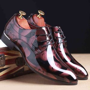 Dress Men Mens Dressing Shoes Pointed Leather Shoes Large Men's Special 220714