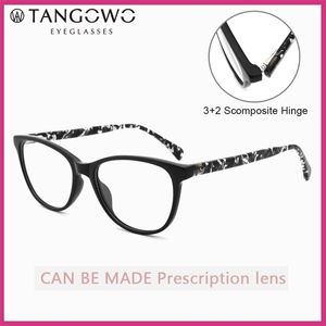 Tangowo 아세테이트 처방 안경 여성 2020 여성용 새로운 눈 유리 여성 고양이 안경 프레임 근시 광학 안경 패션 T200428