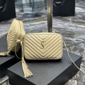 Toppkvalitet Fashion Shoulder Bags Universal Luxury Designer Väskor för kvinnor och män äkta lyxkamera crossbody plånbok