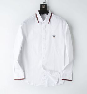 Camicie eleganti da uomo bberry Polka Dot Mens Designer Shirt Autunno manica lunga Casual Mens Dres Hot Style Homme Abbigliamento M-3XL # 105