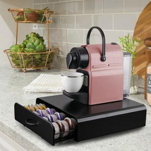 60 капсул -капсулы ящика для кофейных капсул для основания Nespresso Matcher Nestle Metal Strach Rack Iron Kitchen Ware 220509