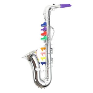 Children Simulation 8 Tones Saxophone Trumpet for Kids Children Beginners Early Educational Musical Toy Kids Toys Party Props 220706