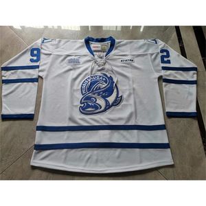 Nc01 Custom Hockey Jersey Men Youth Women Vintage OHL Mississauga Steelheads Owen Beck RARE High School Size S-6XL or any name and number jersey