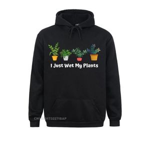 Мужские толстовки с капюшоном Женские I Just Wet My Plants Забавное садоводство Садовник Сочное худи с круглым вырезом Винтажная одежда Est Beach