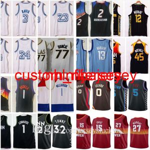 2021 New City Ja Nikola Morant Jokic Jamal Donovan Murray Mitchell Luka Damian Doncic Lillard DeAaron Williamson Fox NCAA Basketball Jerseys S-XXL