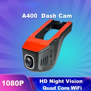 Dash Cam Quad WiFi WiFi Car DVR GPS FHD 1080p رؤية Night Vision Dashboard Recorder Video VideCam