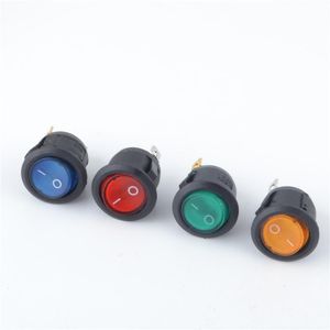 Interruptor 12V Rocker LED 20A Luzes de carro light power light light/off 3pin redond backswitch