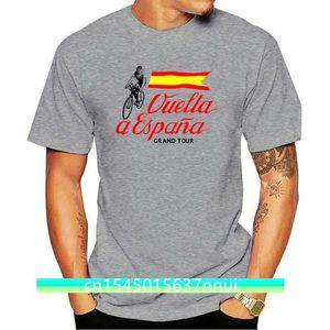 Vuelta A Espana T -shirt Tryckt Mens Vintage Spanish Cycling Tshirt Bicycle Grand Tour Spanien Race Cykel Cycling Tee Shirt 220702