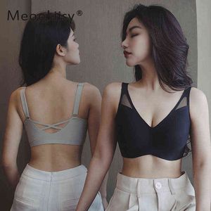 MeoLiisy 5xl Plus Size Minimizer Bras for Women Beauty Back Sport Biełd Cienka kubek bez drutu Tube Top Brassiere T220726