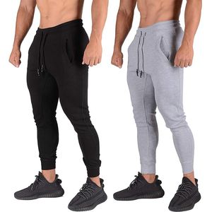 Calças masculinas Menny Joggers Men correndo Sortpants Cotton Track Gym Fitness Sports Troushers Male Bodybuilding Training Long Pantsmen's