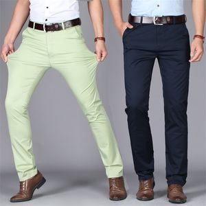 Mężczyzn Suit Pants Casual Office Wysokiej jakości bawełniane spodnie biznesowe dla mężczyzn sukienka przyjęcia weselnego