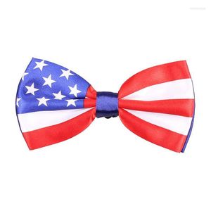 Fliegen Mode Krawatte Amerikanische/US-Flagge Großbritannien/UK Druck Männer Frauen Unisex Party Pub Prom Anzug Dekoration Bowknot TiesBow Emel22