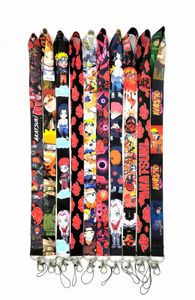 10 Pack Naruto Cartoon Anime Lanyard Key Chain Neckband Key Camera ID Telefonsträng Pendant Party Presenttillbehör Små grossist