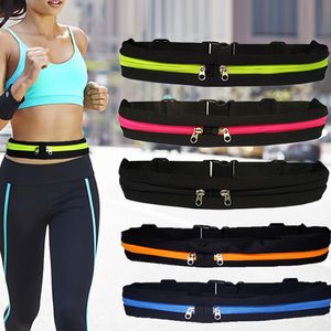 Sports Bag Waterproof Adjustable Anti theft Pack Sport Belt Running Waist Pocket Outdoor Jogging Cycling gx220520