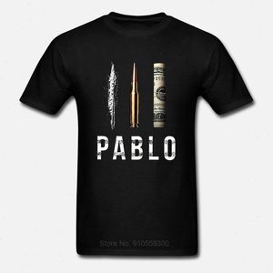 Men T Shirt Pablo Escobar Cotton Summer Fashion T-shirt Euro Size