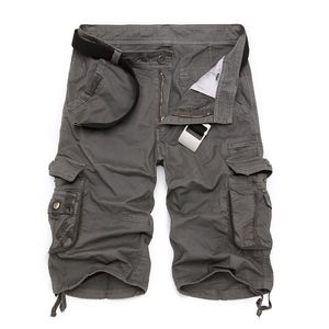 Camuflagem legal verão algodão casual calça curta roupas confortáveis ​​camufladas homens de carga 220608