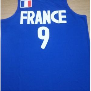 Nikivip Tony Parker #9 France National Team Retro Basketball Jersey Men Stitched Custom Any Number Name Jerseys