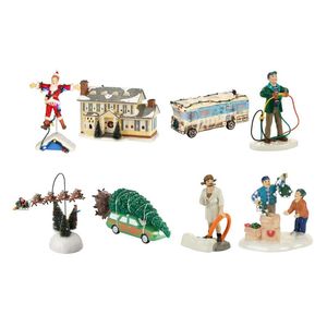 Party Decoration D55F Christmas Vacation Village Holiday House Lighted Building Accessory Figurine Winter Scene Decorations