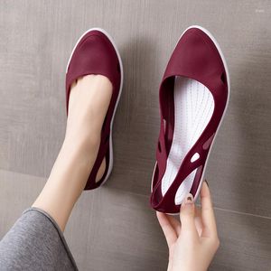 Sandals Summer Women Jelly Shoes Woman Slippers Female Casual Flat Ladies Slides Women's Candy Color Close Toe Beach FootwearSandals