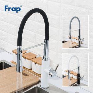 FRAP Küchenarmatur, herausziehbare Wasserhähne, 2 Funktionen, Auslauf, Küchenarmatur, Kalt- und Warmwasser, Spültischarmatur, Grifo Cocina T200423