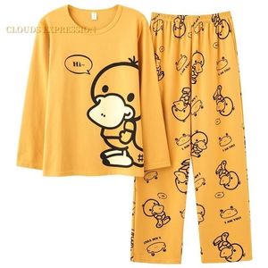 Весенняя вязаная хлопковая полосатая пижама комплект мужская гостиная пижама Pijama hombre Pajamas Мужчины пижама для сна, ночная одежда 4xl 5xl Homewear 220511