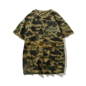 Mens High Quality T Shirts Designer Camouflage Printed Casual Tees Summer Short Sleeve Womens Clothing Asian Size M-2XL284P