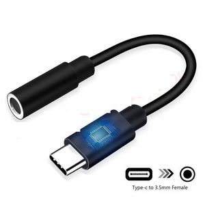 Cavi adattatori audio da USB tipo C a 3,5 mm Cuffie Jack per auricolari Convertitore di tipo C femmina Cavo AUX per xiaomi letv