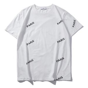 Casual Mens Designer T Shirt Summer Fashion Womens Tshirts Pales Projektanci krótkiego rękawu tee streetwear litery litery drukowania S-2xl