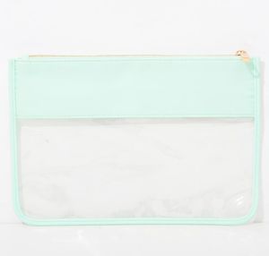 Astucci per cosmetici Custodie in PVC trasparente Lettera da donna Occhiali da trucco Borsa a mano Donna Ragazze Perla Borse e borsette personalizzate