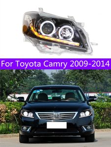 Toyota Camry için Araba Stil Kafası Işığı 2009-2014 Yüksek Işın Farları Drl Çalışan H7 Dinamik Dönüş Sinyali Ön Işıklar