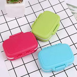 New Emergency box portable first aid kit Travel 3 lattice small Medical Kit Family Mini pill Storage bag