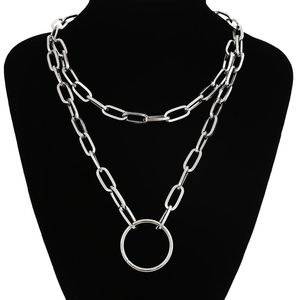 Ketten Trendy Gliederkette Halsketten Für Frauen Männer Klobige Dicke Halsband Schmuck Am Hals Mode Weibliche Egirl Eboy Grung Zubehör