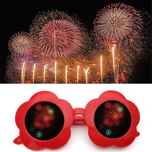 Sunglasses Funny Sunflower Shaped Special Effects Glasses Fireworks Diffraction Rave Festival Party Accessories