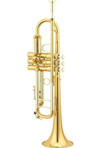 Trompete mit klassischer Struktur aus hochwertigem Goldlack