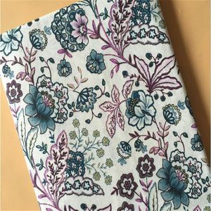 Neuankömmlinge florale gedruckte Leinwand Stoff Baumwolle Leinen Patchwork Stoff DIY NEWING Quiltmaterial Tuch für handgefertigtes Textile293a