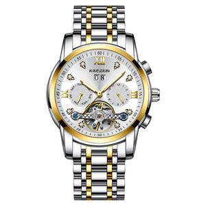 Tourbillon Hollow Out de diamante Hollow Out Mechanical Watch Men's Watch's Watch Explosion Gift E5