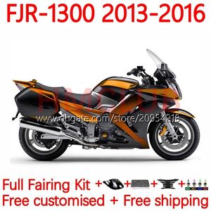 OEM Fairings for Yamaha FJR-1300 FJR 1300 A CC FJR1300A 2001-2016 Moto Body 38NO.78 FJR1300 13 14 15 16 FJR-1300A 2013 2015 2015 2015 Full Boardwork Kit Orange Black