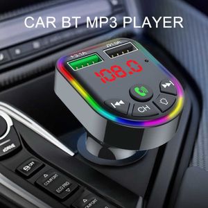 Car Bluetooth-Compatible 5.0 FM Transmitter Modulator MP3 Player LED Display Car Kit Dual USB 3.1A Fast Charger Car Accessories
