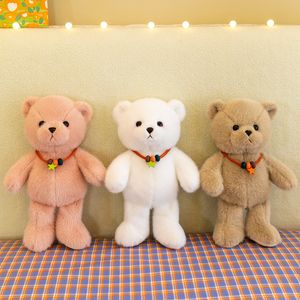 Nieuwe cm schattige teddybeerpop Lucky Bear Dolls pluche speelgoed vriendin meisje grijp machine rag pop gratis ups of dhl