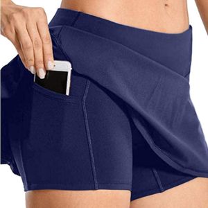 Skirts Fashion Women Mini Skirt Culottes With Pocket For Tennis Shorts Sports Running Golf Casual Ladies Breathable OversizedSkirts