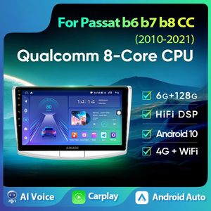 Car Video TouchScreen GPS Navigation For VW PASSAT B7 2010-2015 Radio Head Unit The Newest Android 9 4GB 64GB