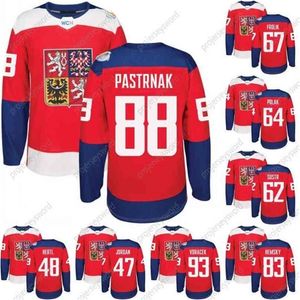 Mkob World Cup of Hockey Czech Republic Team Jersey WCH 46 David Krejci 48 Tomas Hertl 67 Frolik 93 Voracek 17 Sobotka 6 Kempny 88 Pastrnak