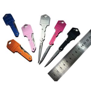 Tragbares Schlüsselanhänger-Messer, Mini-Edelstahl-Klappmesser, multifunktionales Outdoor-Säbel-Swiss-Survival-Tool