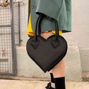 Вечерние сумки мода черное сердце на плечах дизайнерская сумочка