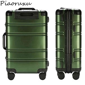 Alumínio Viagem de Negócios Hard Shell Spinner Box Pull Box TSA Lock Cabin Cabin Suitcase Carry On Luggage J220707