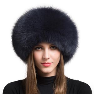 Berets Women Fur Hat Winter Warm 100% Real Caps Russian Cossack Style For Ladies Fashion Ear Flap Hats Snow CapsBerets BeretsBerets