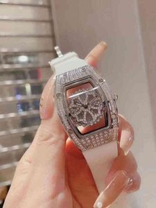 Luxury Mens Mechanics titta på Richa Milles armbandsur varumärke kvinnor automatiska mekaniska svart gummi kvinnliga rostfritt stål safirglas d1m9